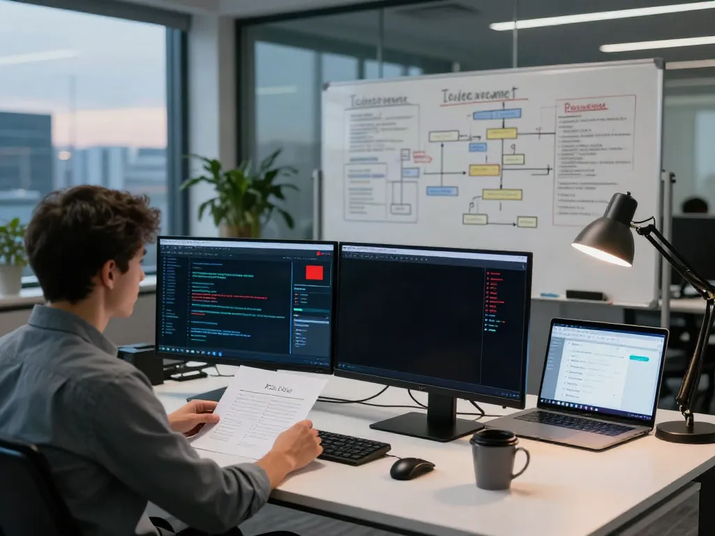 Cybersecurity analyst monitoring hidden wiki dark web threats in modern workspace.
